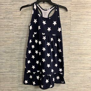 NWT!  CROWN & IVY Star Dress - Size L (10/12) Navy Blue with White Stars! NEW!!